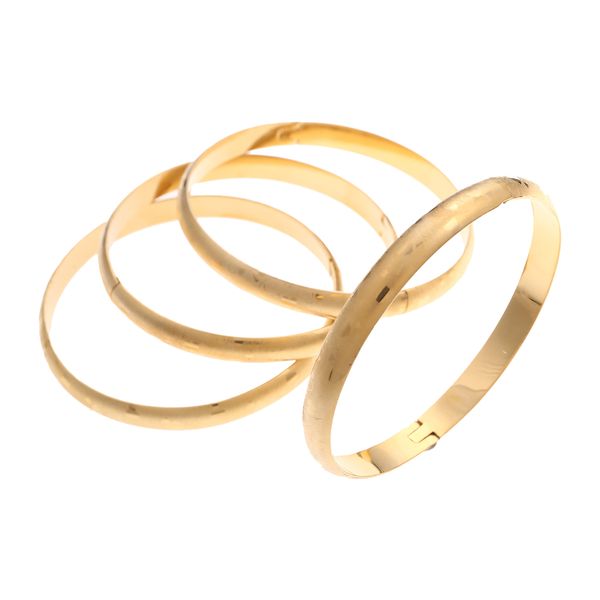 Новые Ongy Women Matte Simple Heart Pattern Bracelets Gold Color Bangles Свадьба Дубай Золото Эфиопские Ювелирные Изделия