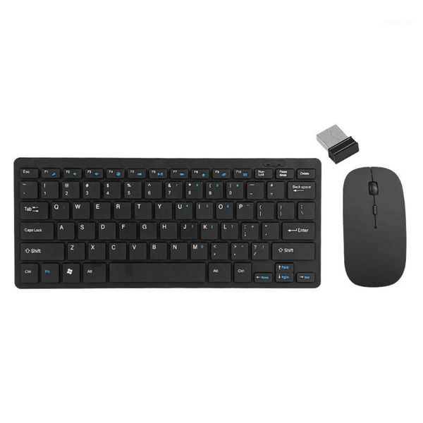 

keyboard mouse combos wireless 2.4g ulti-thin 77 keys keyboard 1600dpi silent optical mouse combo set for lappc office1
