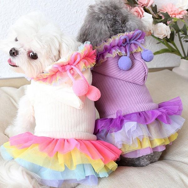 

dog pet cat coat jacket clothing hoodie winter warm dog sweater dress for small party birthday wedding dress pet clothes #1