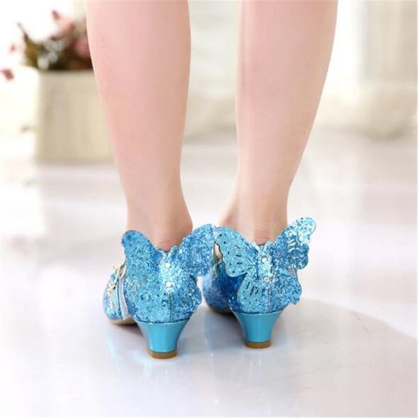 

new girls shoes spring autumn high heeled princess crystal dance shoes student baby toddler kids sequin leather shoes 02 bbyvwu homebag, Black