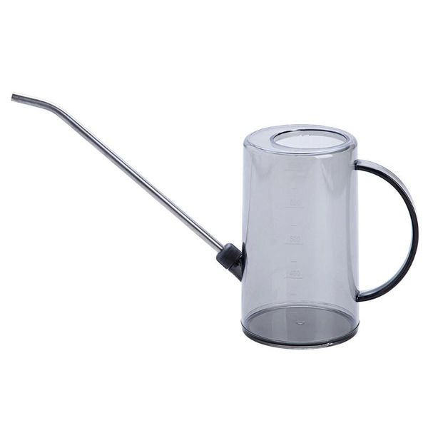 

sprinkling plant pot transparent stainless steel watering can plastic durable household outdoor gardening tools long mouth patio