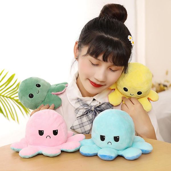 

cute soft simulation reversible oc doll kids christmas gift double-sided flip plush toy chirdren birthday gift