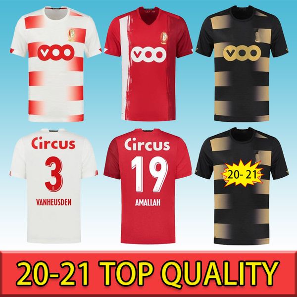 

new standard liege 20 21 soccer jerseys home away liege vanheusden laifis bastien amal football shirt, Black;yellow