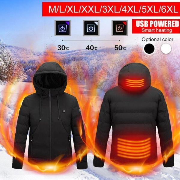 

outdoor t-shirts heated jacket electric usb coat thermal washable clothing heating vests for men winter dropshippin1, Gray;blue