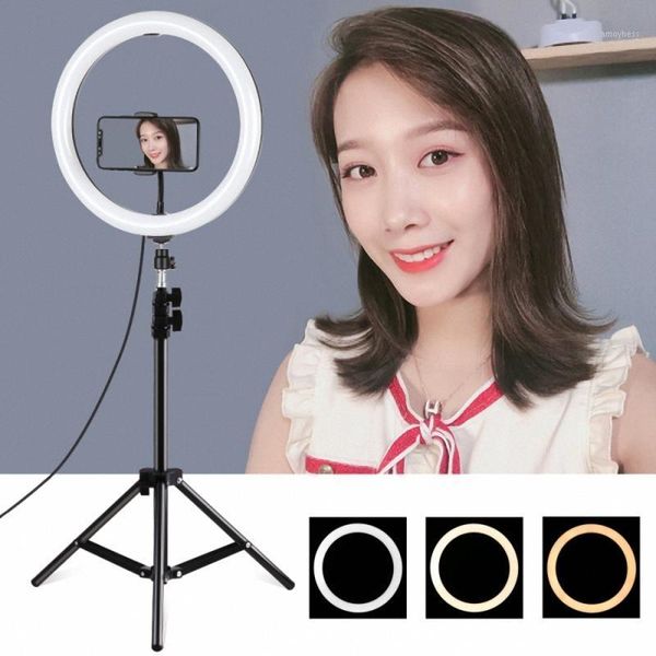 

puluz 1.1m tripod mount + 11.8 inch 30cm curved surface usb 3 modes dimmable dual color temperature led ring light1