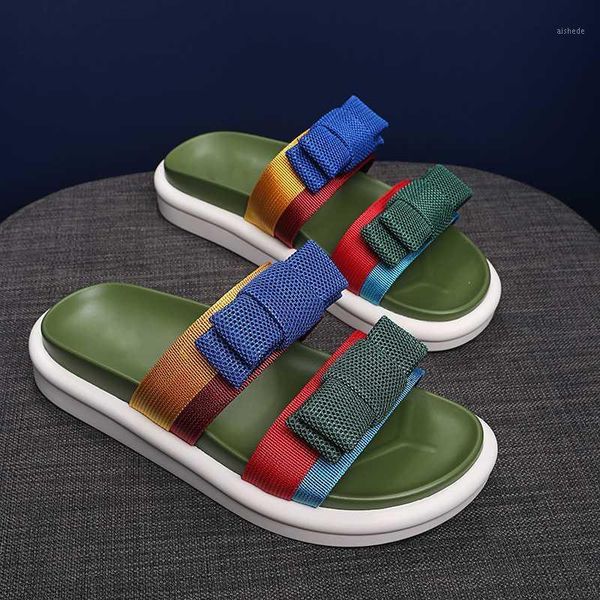 

slippers 2021 summer designers women platform beach open toe casual sandals fashion woman shoes outside dress black flat slides1