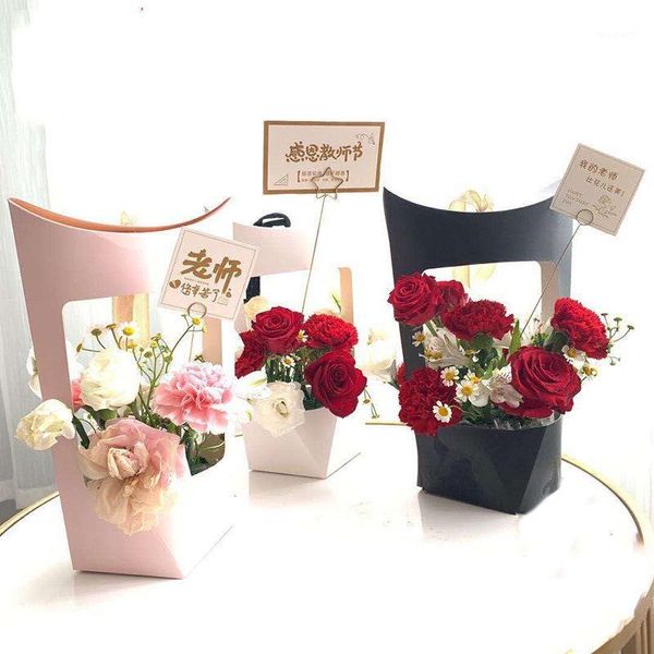 

gift wrap kraft paper bag diy flower wrapping box packing bouquet florist supplies valentine's day wedding decoration home decor1