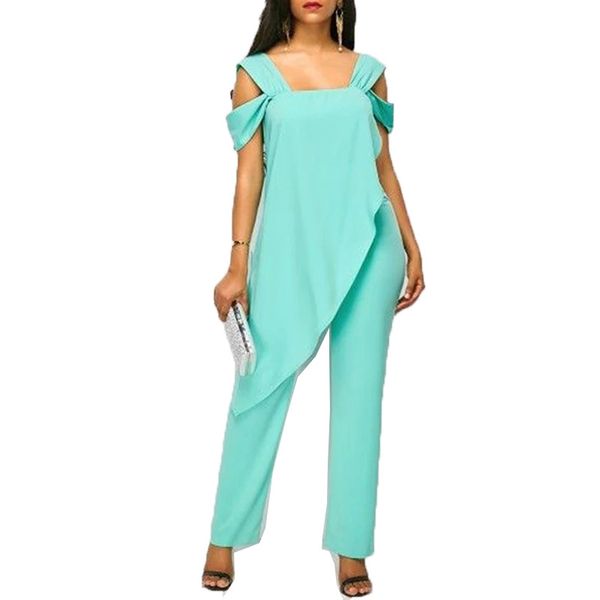 

women irregular deep v jumpsuit striped ol sleeveless solid color rompers famale summer clothes, Black;white