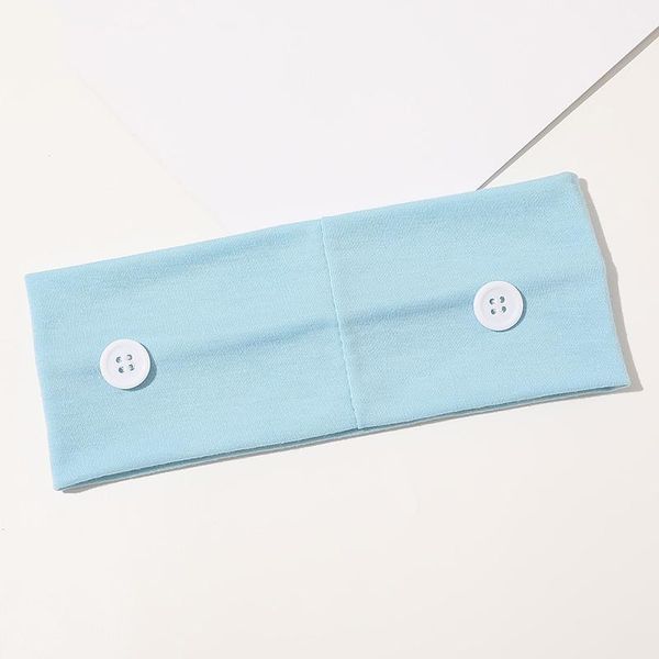 

1pc boho cross knotted headbands with button solid color headwear women elastic hair band yoga running hair accessories q sqcgdy