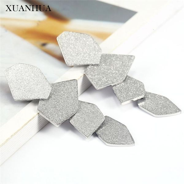 

xuanhua stainless steel jewelry woman charm earrings for women earings fashion jewelry accessories ing, Silver