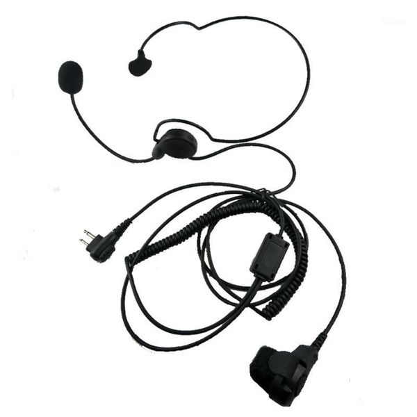 

2 pin advanced unilateral headphone mic finger pneckband earpiece cycling field tactical for motorola gp68, gp88 radio1
