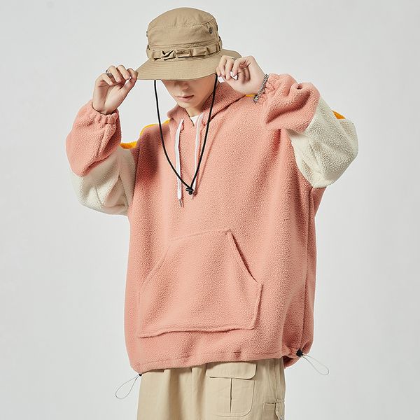 

2021 spring autumn skateboard casual new men's hip hop hoodies sweatshirts streetwear one piece brand black white fashion clothe x5gd