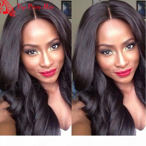

lace front human hair wigs with baby hair pre plucked hairline peruvian virgin glueless full lace wig wavy for black women, Black;brown