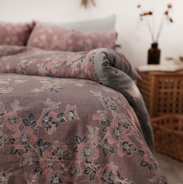 

bedding sets cute pastoral flower set teen kid girl,cotton twin full  king floral home textile bed sheet pillow case quilt cover1