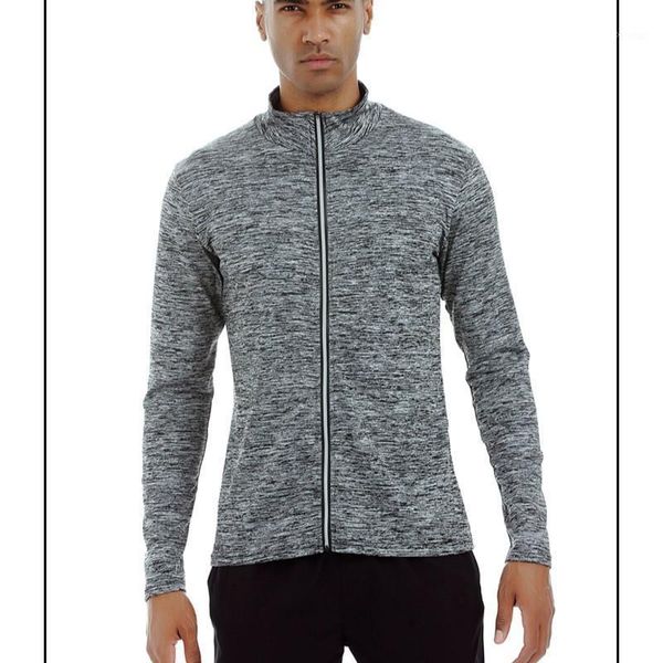 

european and american sports fitness coat men's basketball training fast-drying sports wei wei long-sleeved zipper jacket1, Black;red