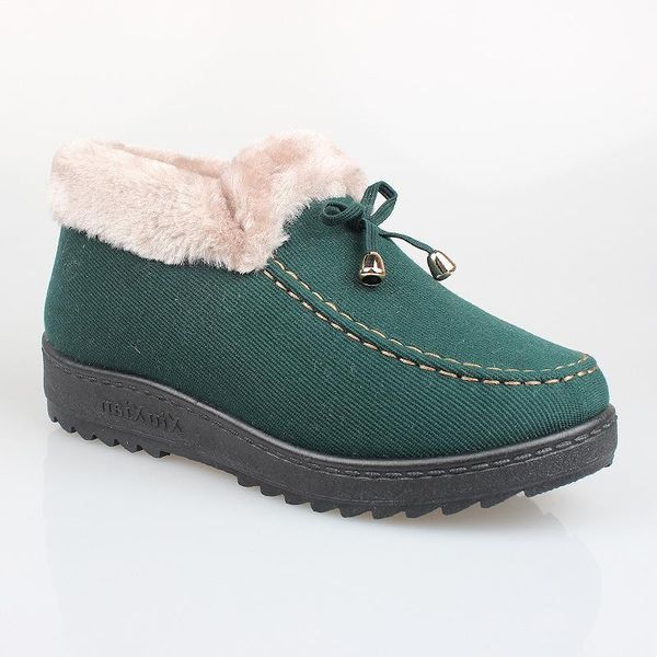 

2020 booties women winter warm leisure thick bottom zipper flat platform waterproof snow boots with plush inside red black shoes