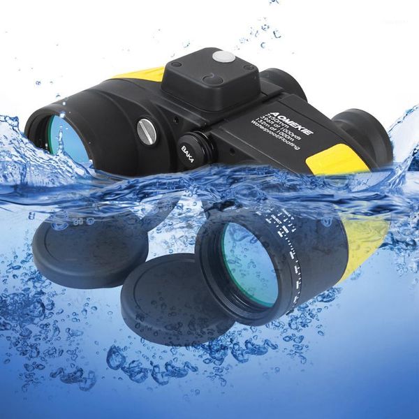 

telescope & binoculars aomekie 7x50 rangefinder compass hunting boating marine hd bak4 prism folating nitrogen waterproof1