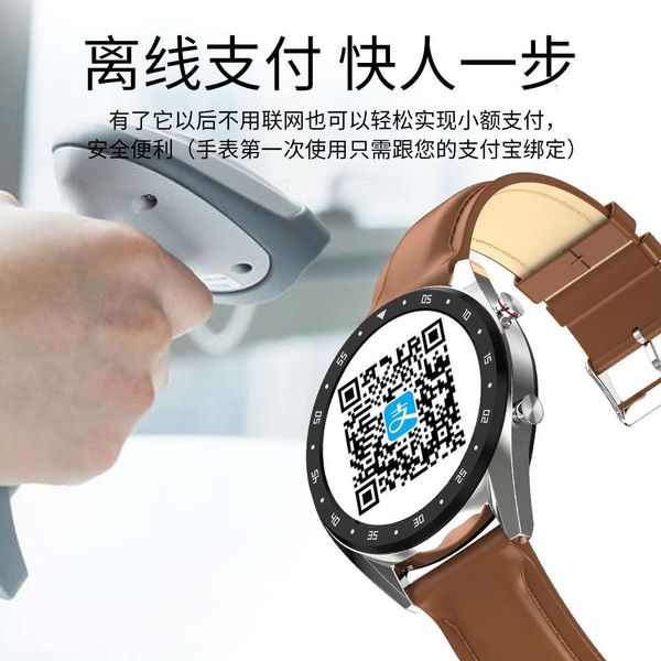 

round ultra thin fashion busins sports smart watch heart rate prsure blood oxygen ecg bluetooth call payment multi-functional braceletijn