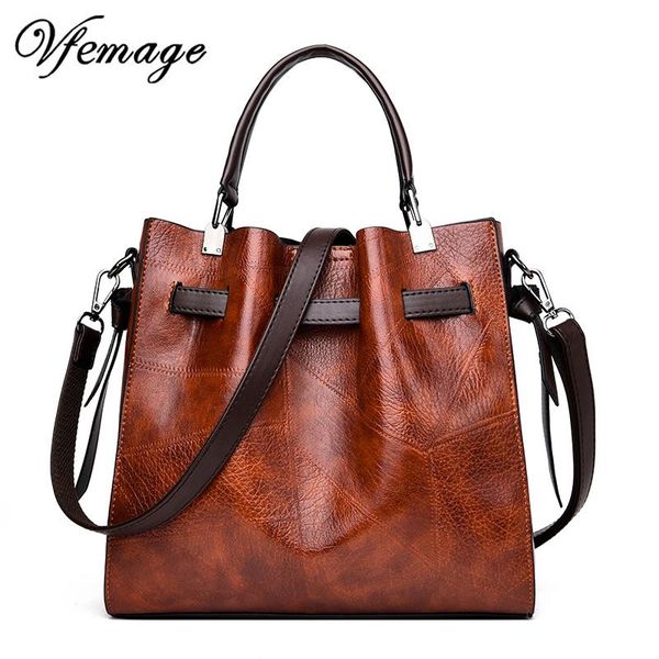 

vfemage fashion bags for women leather handbags ladies retro tote bags small shoulder crossbody for women 2020