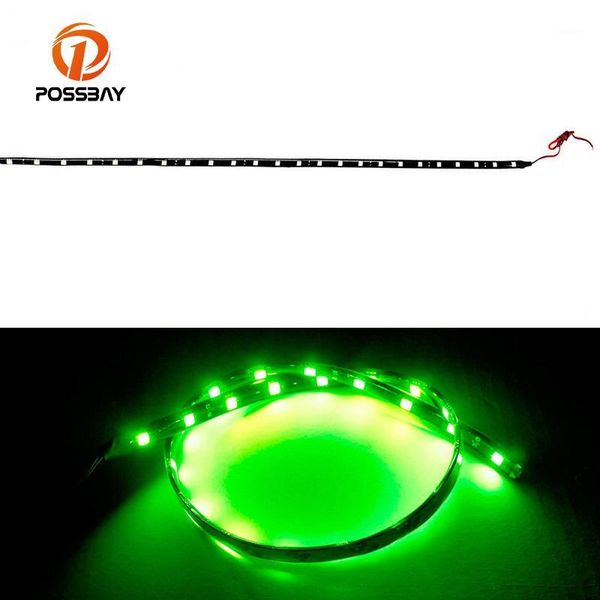 

emergency lights possbay decorative white/red/blue/green flexible led strip with 30/60/90cm light belt applicable for interior party lightin