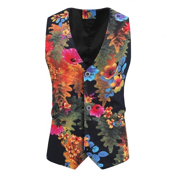 

2020 men dress vests mens slim fit print suit vest male waistcoat gilet homme casual sleeveless formal business jacket m-4xl, Black;green