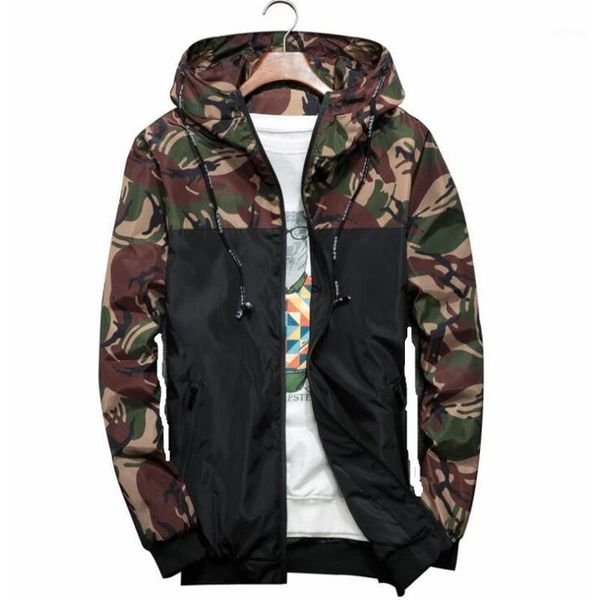 

men's camouflage coat mens hoodies casual jacket brand clothing mens windbreaker coats male outwear m-3xl 4xl 5xl 6xl1, Black;brown