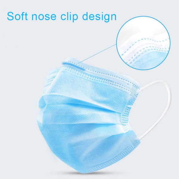 

thickened 20 pcs/bag 3 disposable layer non-woven dust mouth mask features as kf94