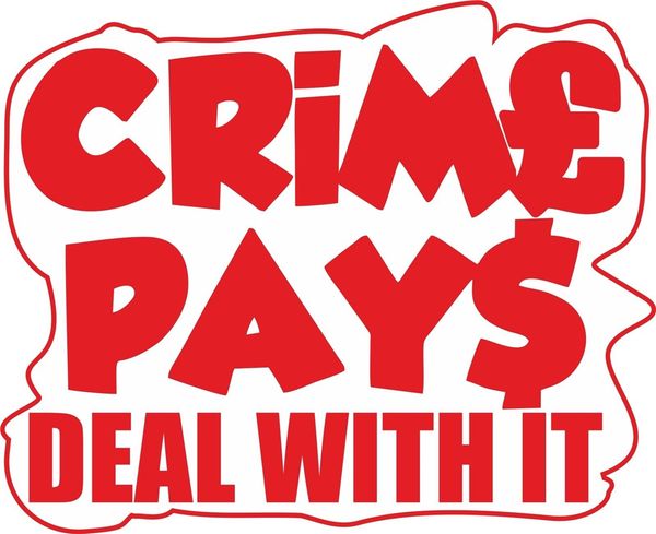 

crime pays deal with it t shirt mens womens harajuku funny tee shirt sport hooded sweatshirt hoodie