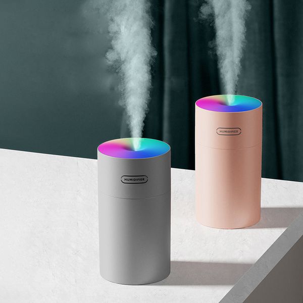 

eloole upgraded air humidifier sonic atomization mist spray portable usb mini moisturizing with colorful night light desk1012