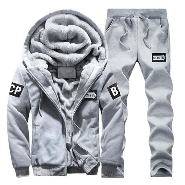 

hoodie sweatshirt men/women coat fleece hoodies sweatshirts+sweatpants suit autumn winter warm printed hooded pullover 201114, Black