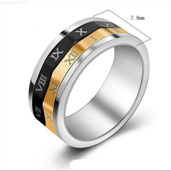 

quality stainless high steel jewelry rings for men turn finger ring party gift fashion accessories korea trendy sa903, Silver
