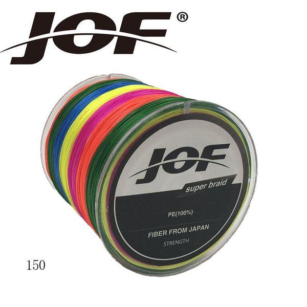 

jof 150м рыбалка марка япония multifilament пе плетеные лески 8 пряди плетеный провода 13lb-200lb bbyuir homebag