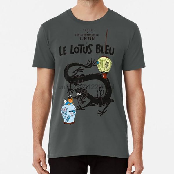 

the blue lotus tim and struppi tintin blue lotus the blue lotus cartoon herge belgium france comics rocket sweatshirt hoodie men t shirt