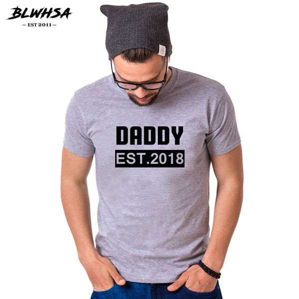 

blwhsa daddy est 2018 печать мода casual пользовательские fathers day dad с вершины тройники подарок для пап спорта толстовка с капюшоном то