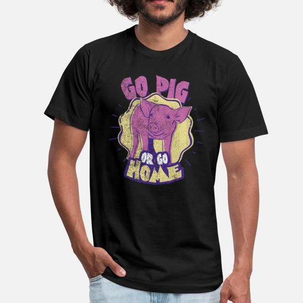 

go pig или go home t shirt высокое качество печати летний костюм толстовка толстовка