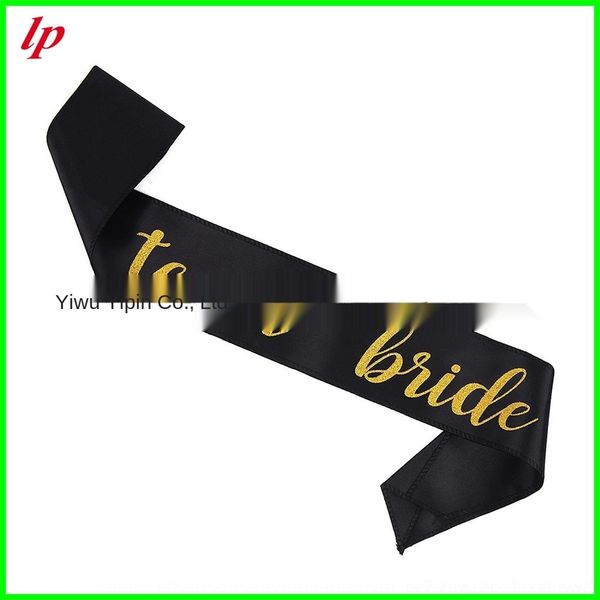 

bkhri team bride onion printing strap strap gold black shoulder bridesmaid group shoulder etiquette belt powder party bride single belt cvgv