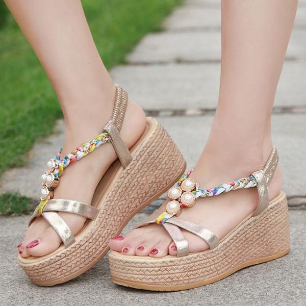 

summer sandals gold women t-strap flip flops thong sandals designer elastic band ladies gladiator sandal shoes zapatos mujer 324, Black