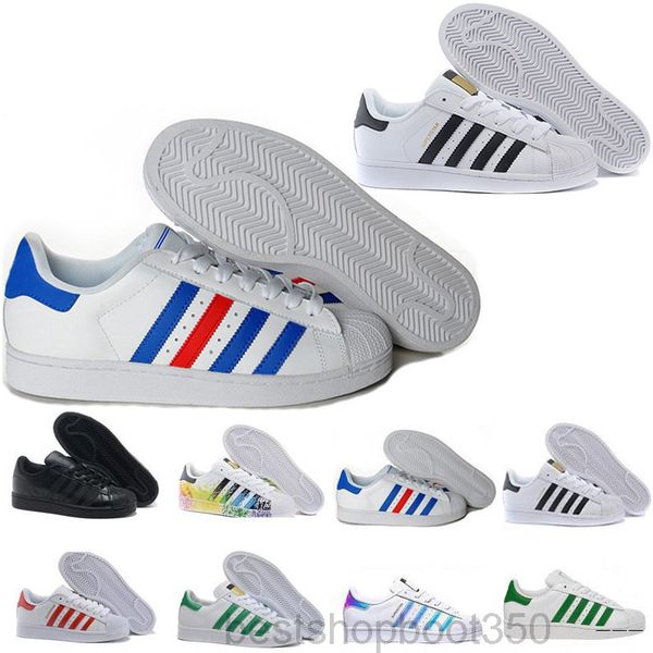 

sell superstar white hologram iridescent junior superstars black white pride sneakers super star women men sport casual shoes eu sz ff9q