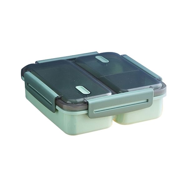 Geekhom ayrı ızgara öğle yemeği kutusu gıda konteyner bento kutusu eko-dostu sızdırmaz lunchbox kaşık çubuklarını ile 201209