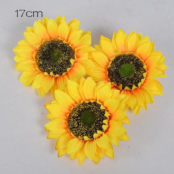 

1pcs lot handmade artificial flowers silk daisy sunflower for diy wreath scrapbooking wedding home decoration craft fake flower wmtlhe