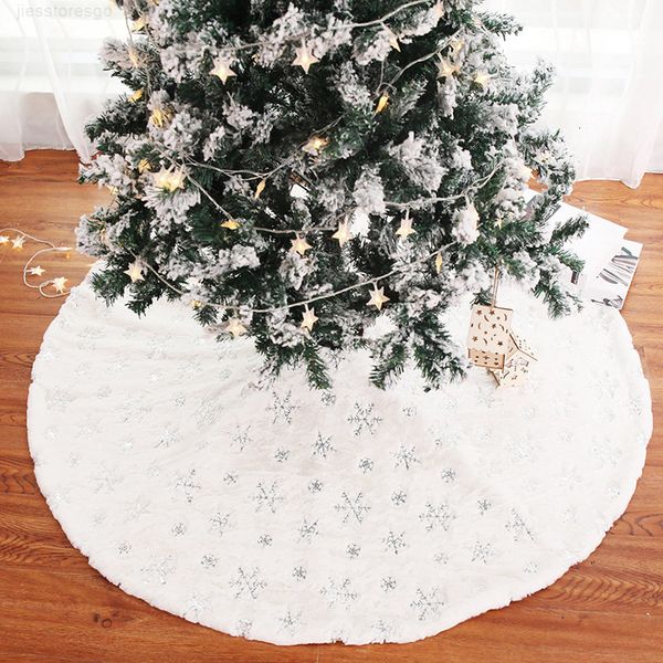 

foot carpet skirt mat under the tree christmas decorations for home snowflak
