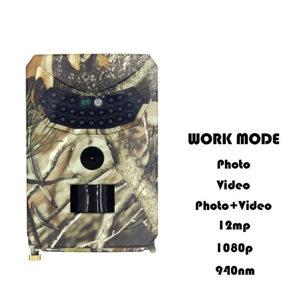 

hunting cameras 3color outdoor camera 12mp wild animal detector trail hd waterproof monitoring infrared heat sensing night vision
