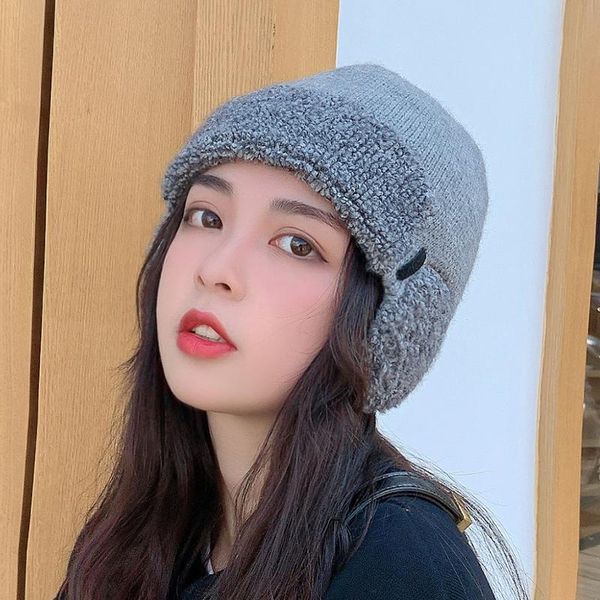 

beanie/skull caps winter windproof thickened knitted beanies hat ski cap with removable mask skullies multi-function, Blue;gray