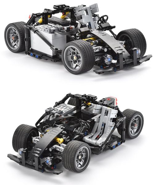 

430pcs monster cardin building blocks car for kid diy creative assembly toys app remote control cool vehicle children gift 02