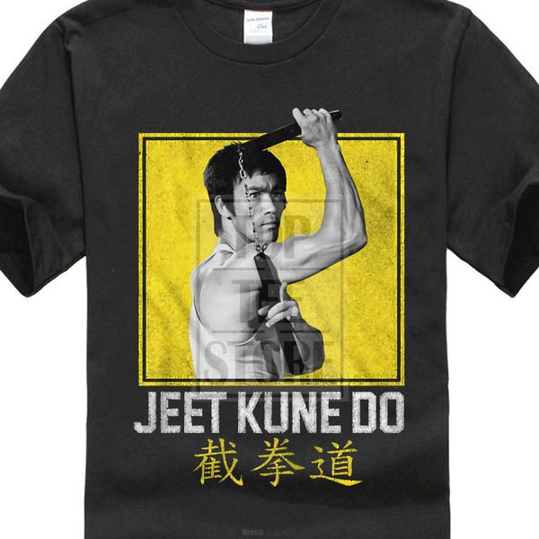 

sport bruce lee mens t shirt boxy jeet kune do new sizes sm 4xl 100% black cotton 028607
