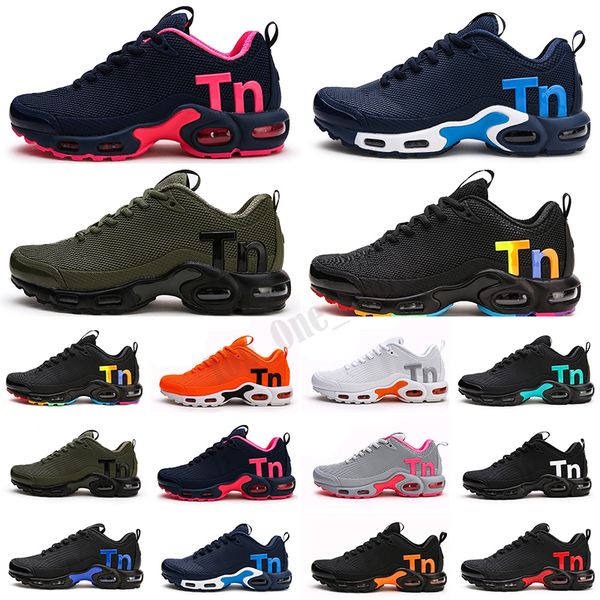 

2021 kpu mercurial plus tn 2018 mens tn se black white orange desinger shoes men trainers sports sneakers size 40-46