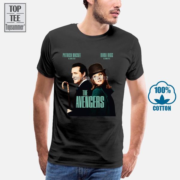 

sport the avengers tv show v7 t shirt white black all sizes s to 4xl patrick macnee