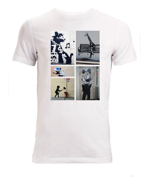 

new summer fashion banksy street art various tag bombs graffiti woman available white sport hooded sweatshirt hoodie t shirt