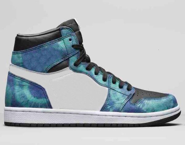 

new 1 tie-dye men women basketball shoes 1s tie dye sports sneakers with box