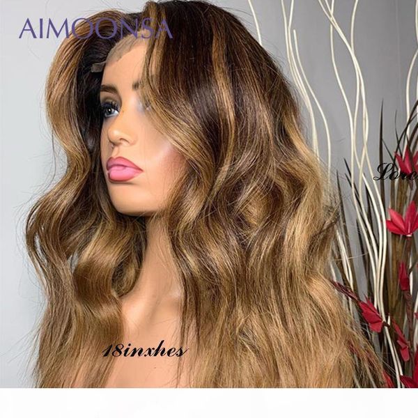 

short wig honey blonde lace front wigs 4 27 water wave wig 13*6 deep part ombre blonde lace front human hair baby hair 130, Black;brown